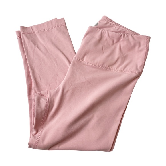 Yogalicious Space Dye Pink High Rise Waist Yoga Leggings Large - Picture 1 of 3